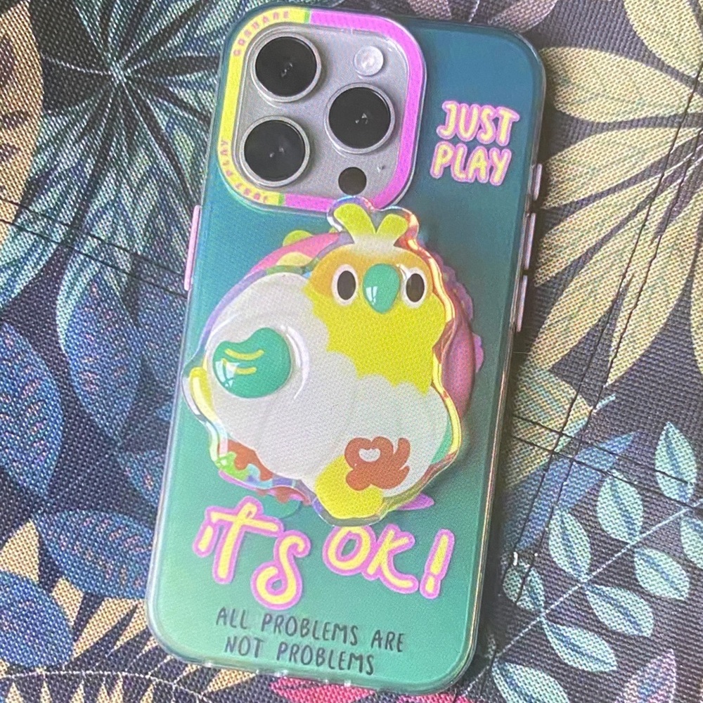 Colorful Bird Design Phone Case